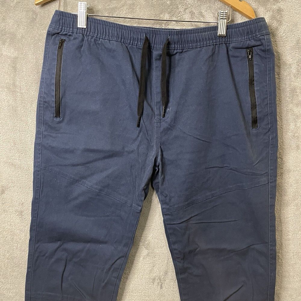 Carbon Joggers Mens XL  Blue‎ Sweatpants With Pockets Drawstring Active Comfort